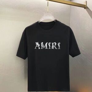AMIRI Black Short Sleeve Crewneck Tee